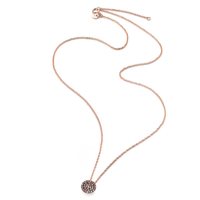 Necklace Burato Woman in Rose Gold Diamante 0.18 Ct BO025 - BO025
